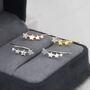 Sterling Silver Cz Star Crawler Earrings, thumbnail 3 of 12