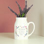 Personalised Flower Jug For Teacher, thumbnail 1 of 3