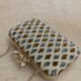 Gold Silver Beaded Pearl Handcrafted Clutch Bag, thumbnail 4 of 4