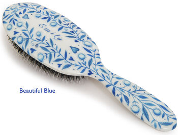 Personalised Natural Bristle Hairbrush, 11 of 12
