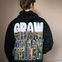 Grow With The Flow Men's Slogan Hoodie, thumbnail 2 of 6