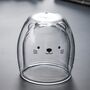 Cute Animal Double Wall Glass Cup, thumbnail 4 of 11