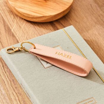 Personalised Embossed Pink Keyring, 5 of 6