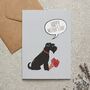 Black Schnauzer Mother's Day Card, thumbnail 1 of 2