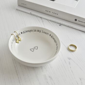 Personalised Jewellery Dish Always In My Heart, 3 of 6
