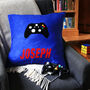 Game Controller Personalised Fleece Cushion, thumbnail 2 of 3