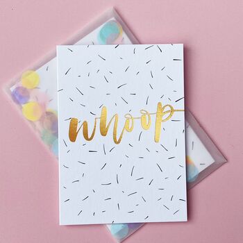 Whoop Celebration Card With Confetti Envelope, 2 of 5