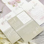 'Full Bloom' Watercolour Floral Wedding Invitations, thumbnail 5 of 8