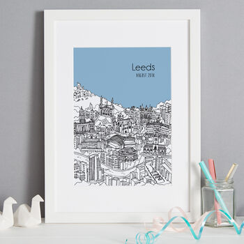 Personalised Leeds Print, 6 of 10