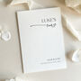 Luxury 'His Vows' Wedding Vows Card, Modern Script, Personalised, thumbnail 8 of 11