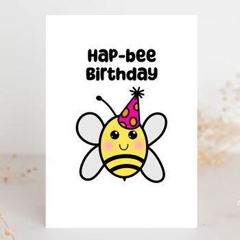 Happy Birthday Bumble Bee Card, 5 of 5