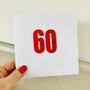 60th Birthday Card, thumbnail 1 of 2