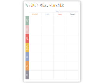 Personalised Weekly Meal Planner Whiteboard, 3 of 6