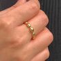 Adjustable Gold Plated Pebble Ring, thumbnail 2 of 9