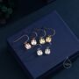 Guinea Pig Drop Hook Earrings In Sterling Silver, thumbnail 3 of 11