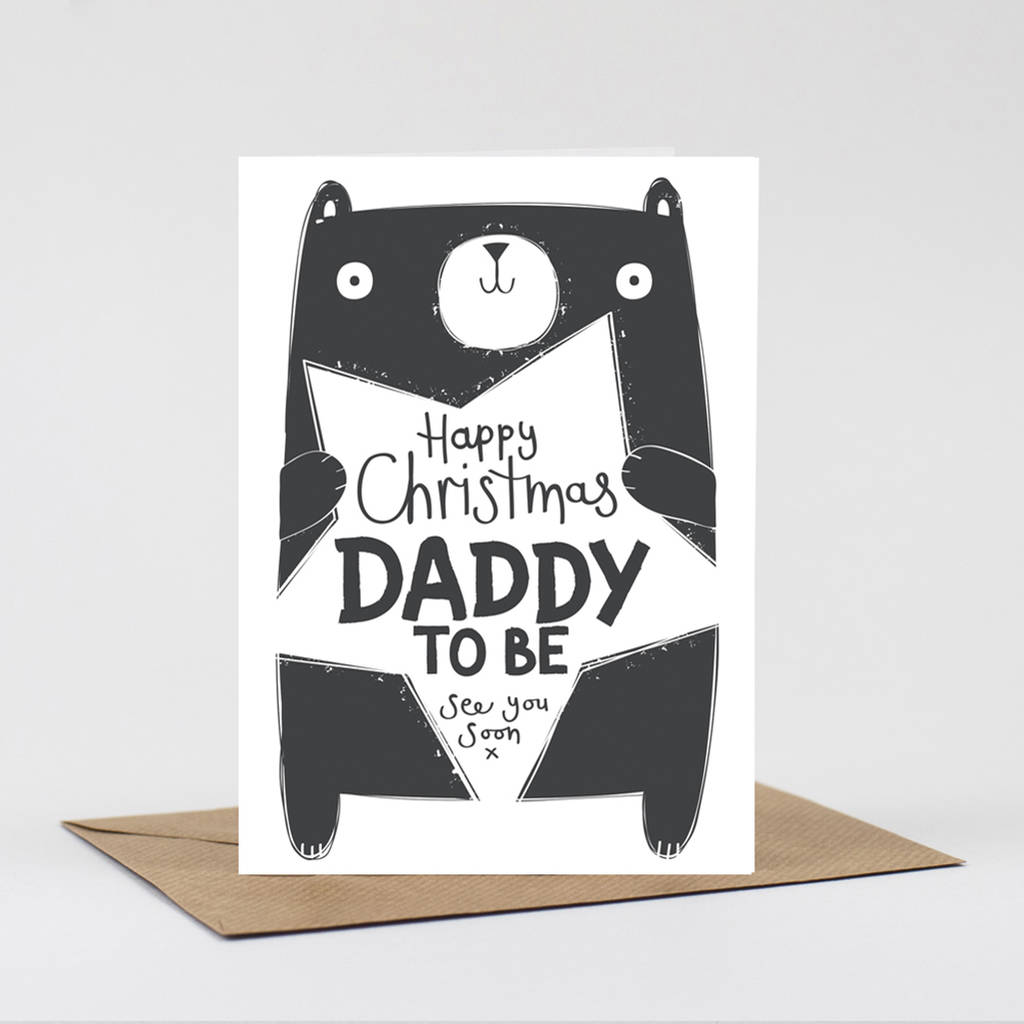 Daddy To Be Christmas Card By Tandem Green