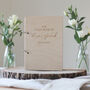 Personalised Simple Wooden Wedding Guestbook, thumbnail 1 of 5