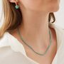 Handmade Rope Braided Sterling Silver Beaded Necklace, thumbnail 5 of 12