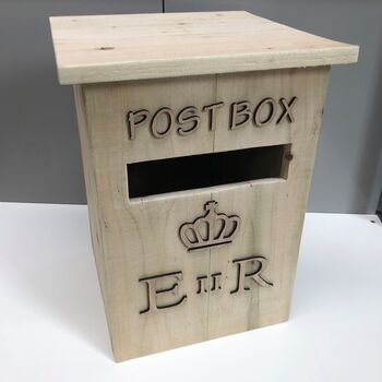 Wooden Wedding Post Box, 3 of 5
