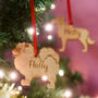 Personalised Dog Breed Wooden Christmas Tree Decoration, thumbnail 9 of 12