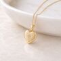 Personalised Gold Plated Sterling Silver North Star Heart Photo Locket Necklace, thumbnail 3 of 9