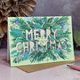 Metallic Floral Papercut Christmas Card Five Pack, thumbnail 2 of 10