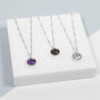 Barcelona Silver February Birthstone Necklace Amethyst, thumbnail 2 of 4