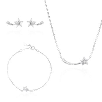 Shooting Star Gift Set | Necklace Earrings And Bracelet, 5 of 6