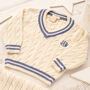 Baby’s First Cricket Jumper, Babygrow And Blanket Gift Set, thumbnail 11 of 12