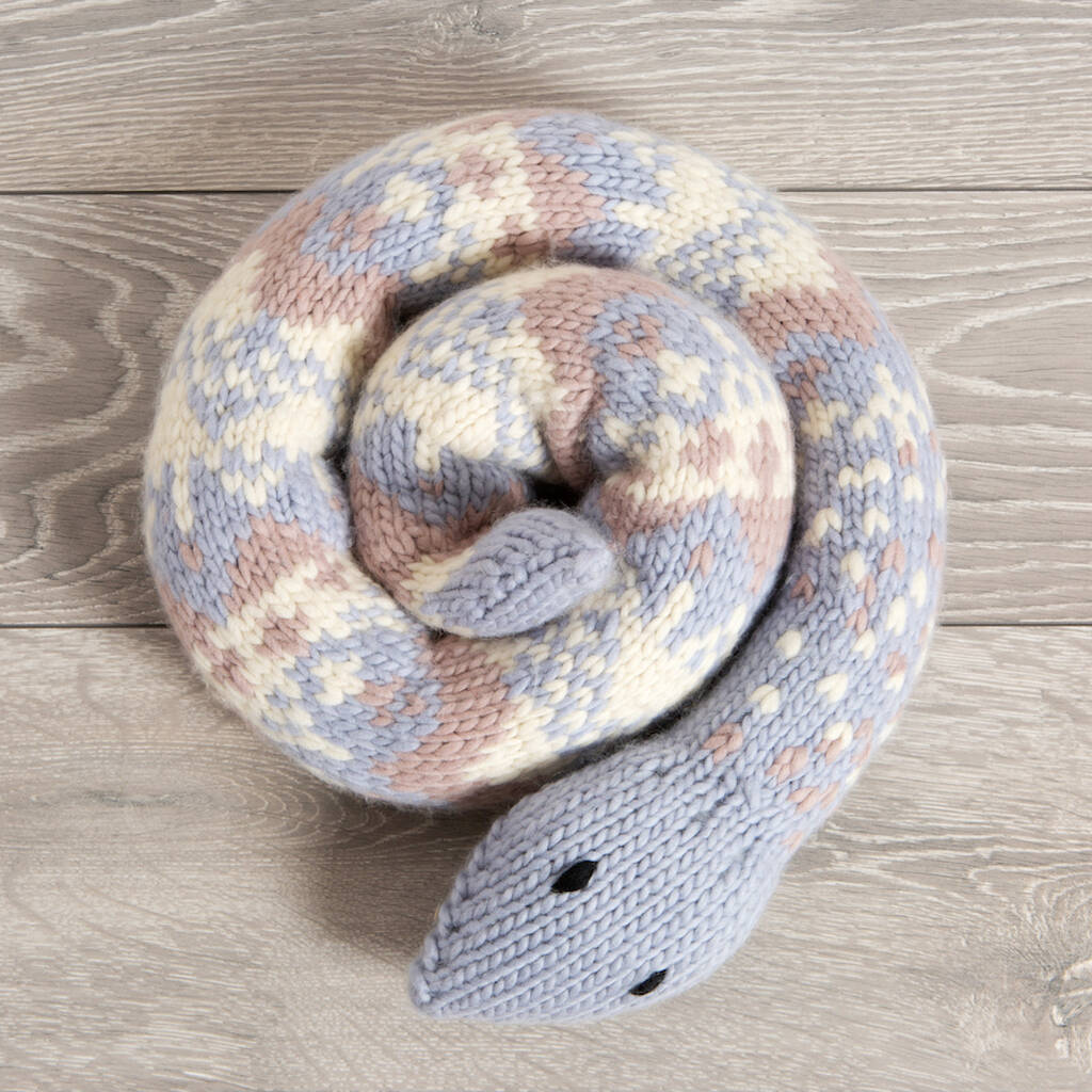 Giant Penny The Snake Knitting Kit By Wool Couture