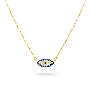 Blue Lucky Evil Eye Necklace And Earrings Set, 4 of 7
