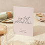 Wedding Menu Sign A4 Sturdy Table Sign Blush Script, thumbnail 2 of 5