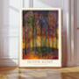 Gustav Klimt Inspired Forest Path Art Print, thumbnail 1 of 4