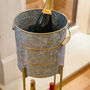 Gold Banded Standing Ice Bucket, thumbnail 4 of 7