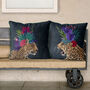 Set Of Two Cushions Hot House Leopards, thumbnail 1 of 10