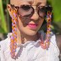Glasses Chain Lilac And Orange Chunky Acrylic Chain, thumbnail 5 of 11