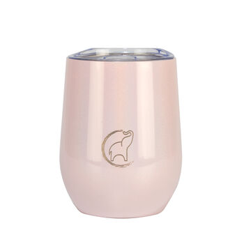 Candy Floss Shimmer Insulated Wine Tumbler, 2 of 4