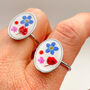 Ring With Real Flowers In Marie Antoinette Style, thumbnail 1 of 12