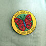 Don't Give Up Butterfly Enamel Pin, thumbnail 2 of 2