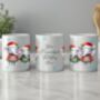 Personalised Elephant Love Couple In Christmas Jumpers Mug, thumbnail 2 of 2
