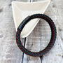 Tread Leather Bracelet Black And Red, thumbnail 4 of 5
