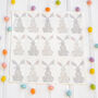 Easter Rabbit Linen Napkins, thumbnail 12 of 12
