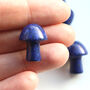 Lapis Lazuli Mushroom – Wisdom And Truth Pocket Crystal, thumbnail 1 of 4