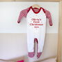 'Babies First Christmas' 2024 Pyjamas Or Rompersuit, thumbnail 1 of 3