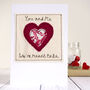 Personalised Heart Romantic Card For Girlfriend, Wife, Fiancée, Her, thumbnail 1 of 12
