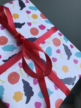 Flower Blob Wrapping Paper, 4 of 9