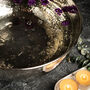 Hammered Copper Foot Soak Bowl With Silver Finish, 350 Mm Diameter, thumbnail 2 of 4