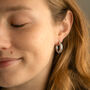 Stainless Steel Chunky Hinge Hoop Earrings, thumbnail 2 of 4