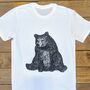 Sitting Bear Men's Organic T Shirt, thumbnail 4 of 7