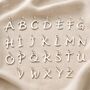 Sterling Silver Script Initial Letter Charms, thumbnail 3 of 6